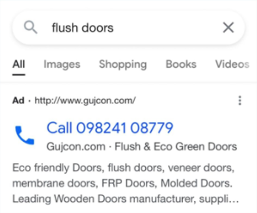 Sample Call Ad
