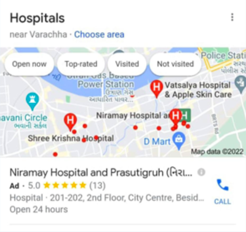 Sample Google Map Ad